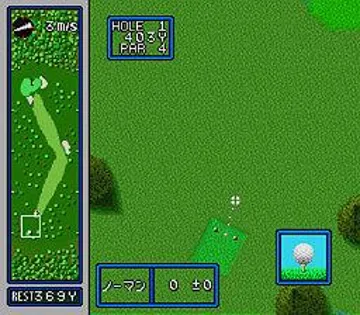 Jumbo Ozaki no Hole in One (Japan) screen shot game playing